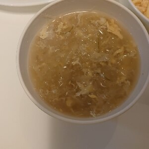 春雨と卵の中華風スープ